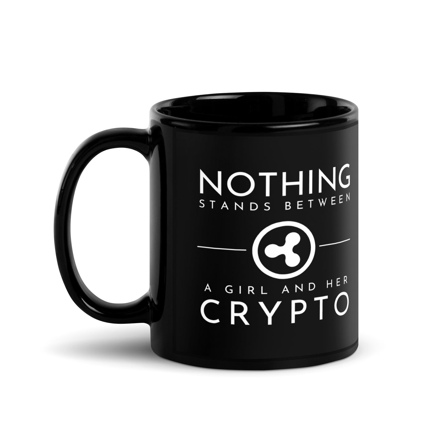 Ripple Black Glossy Mug