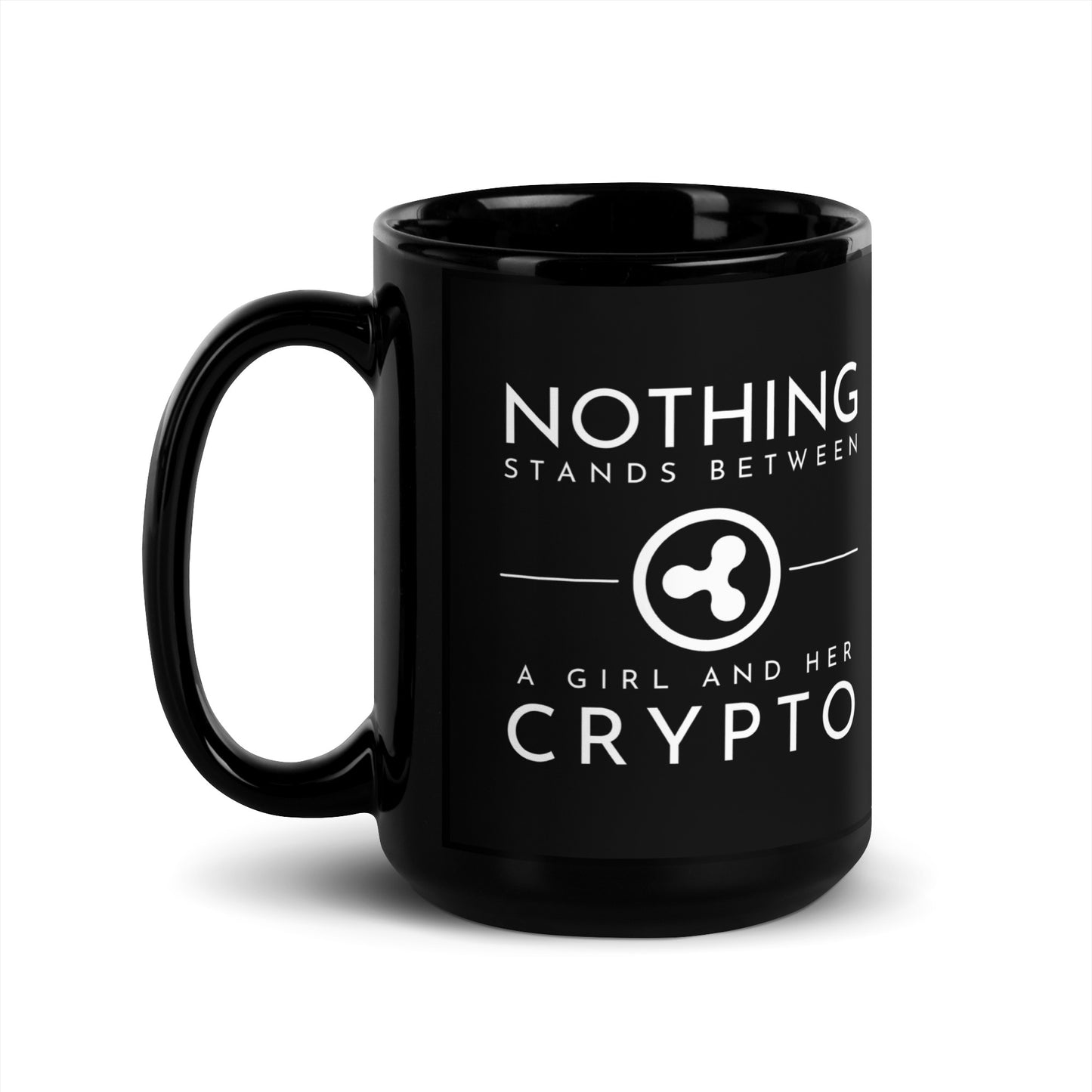 Ripple Black Glossy Mug