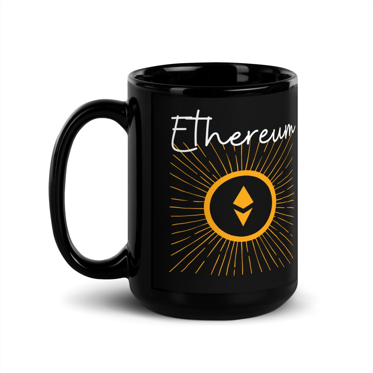 Ethereum Black Glossy Mug