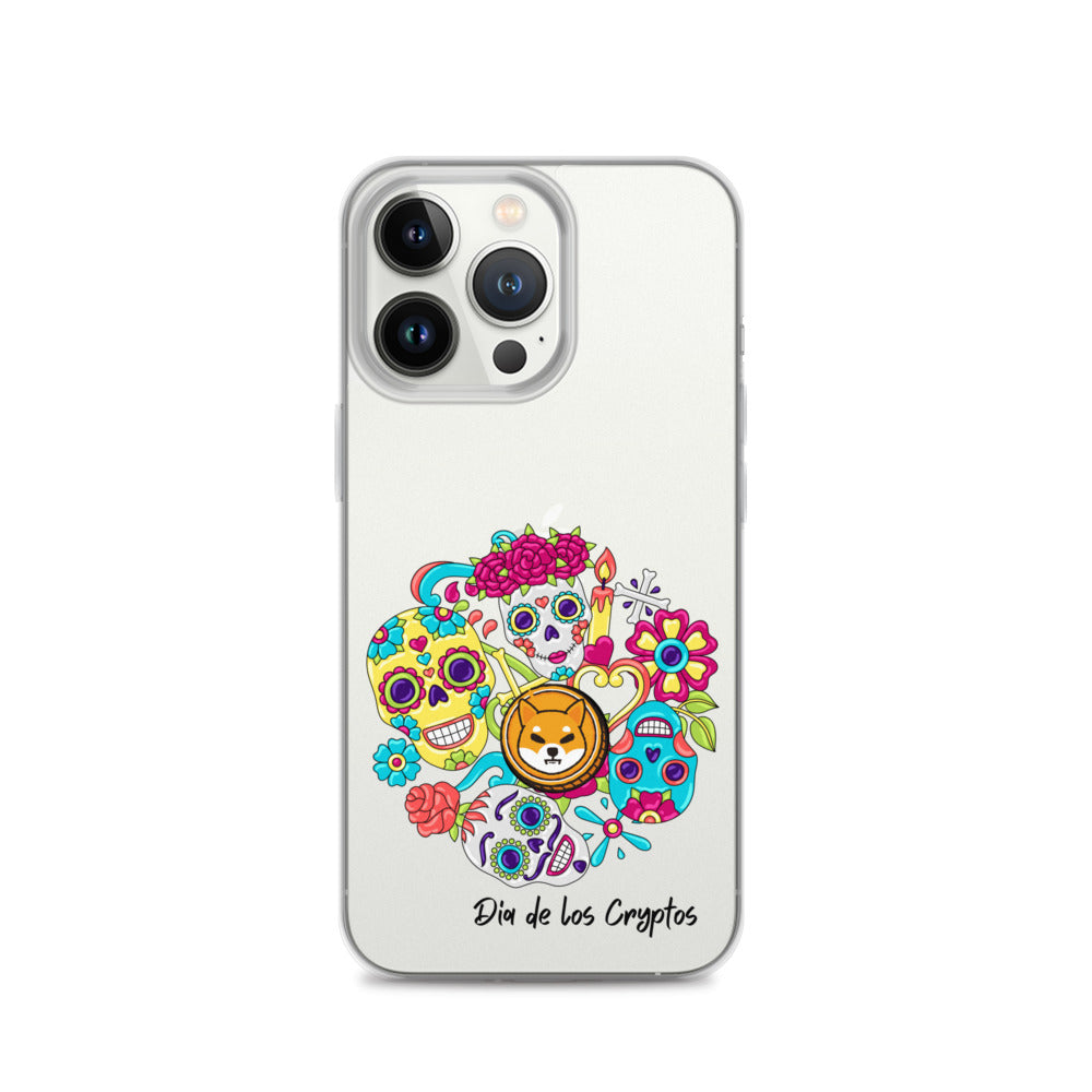 Dia De Los Cryptos (Shiba Inu) Clear iPhone Case