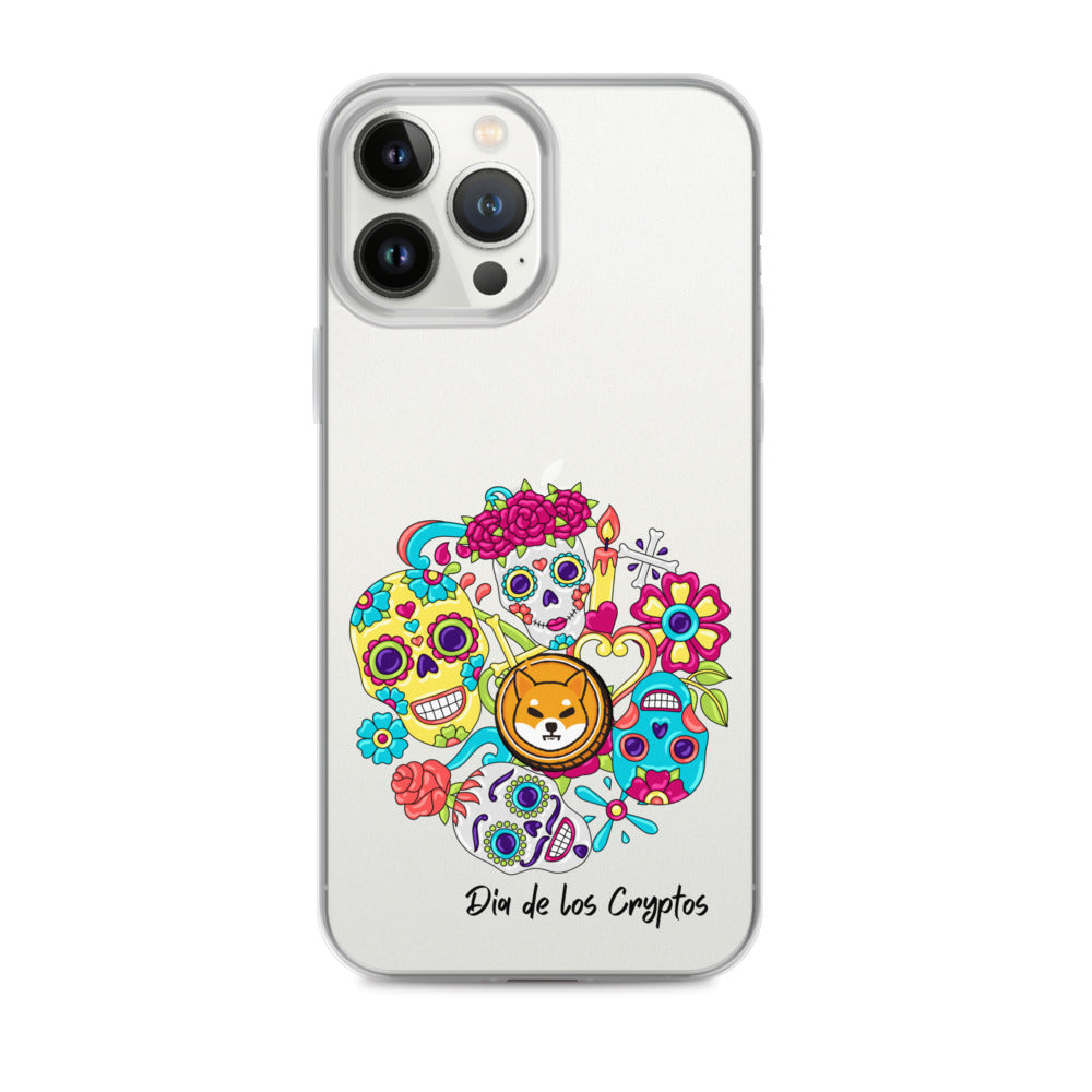 Dia De Los Cryptos (Shiba Inu) Clear iPhone Case