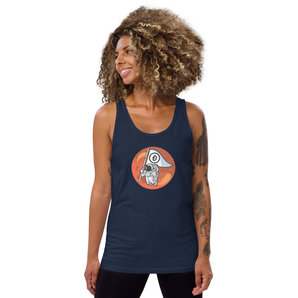 Dogecoin To The Moon Unisex Tank Top