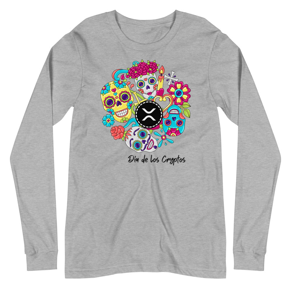 Dia De Los Cryptos (XRP) Unisex Long Sleeve Tee