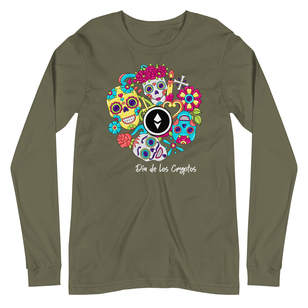 Dia De Los Cryptos (Ethereum) Unisex Long Sleeve Tee