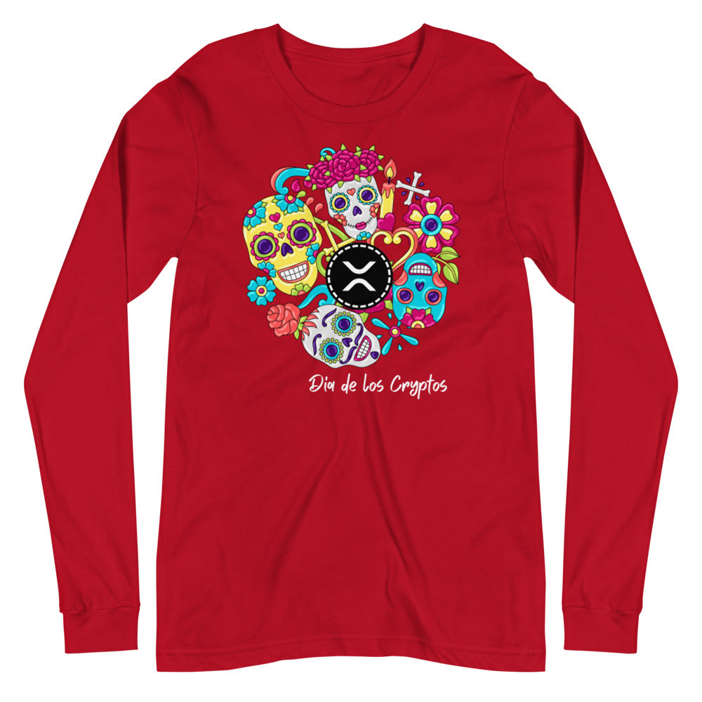 Dia De Los Cryptos (XRP) Unisex Long Sleeve Tee