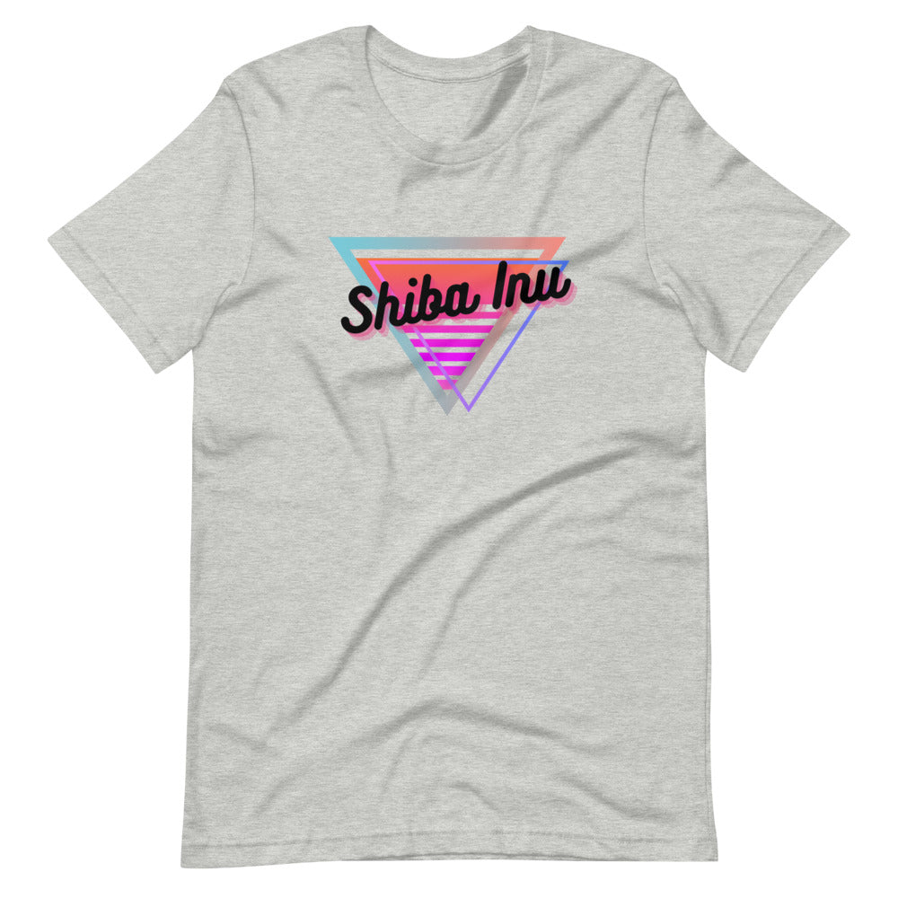 Neon Triangle (Shiba Inu) Short-sleeve unisex t-shirt