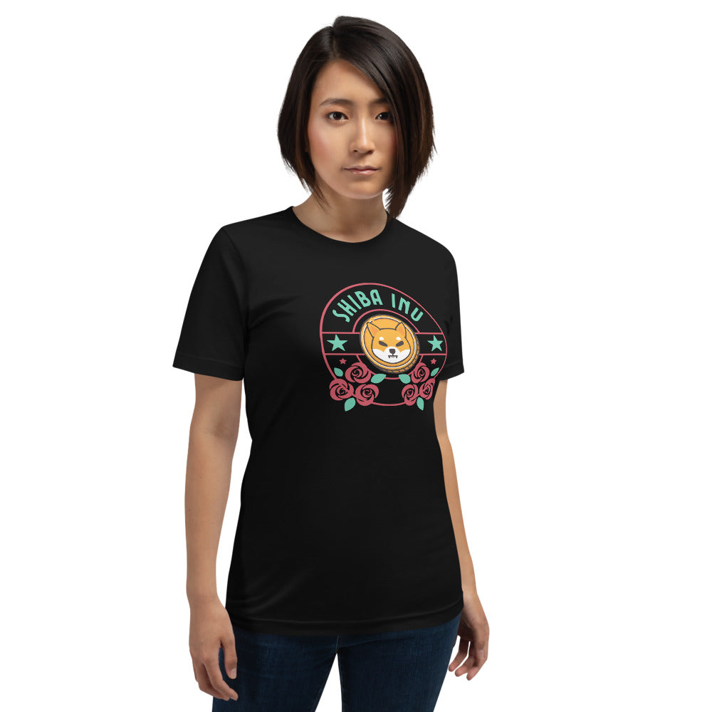 Rosy Shiba Inu Short-sleeve unisex t-shirt