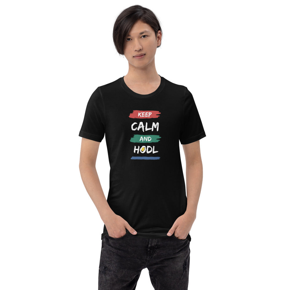 KEEP CALM AND HODL Short-sleeve unisex t-shirt