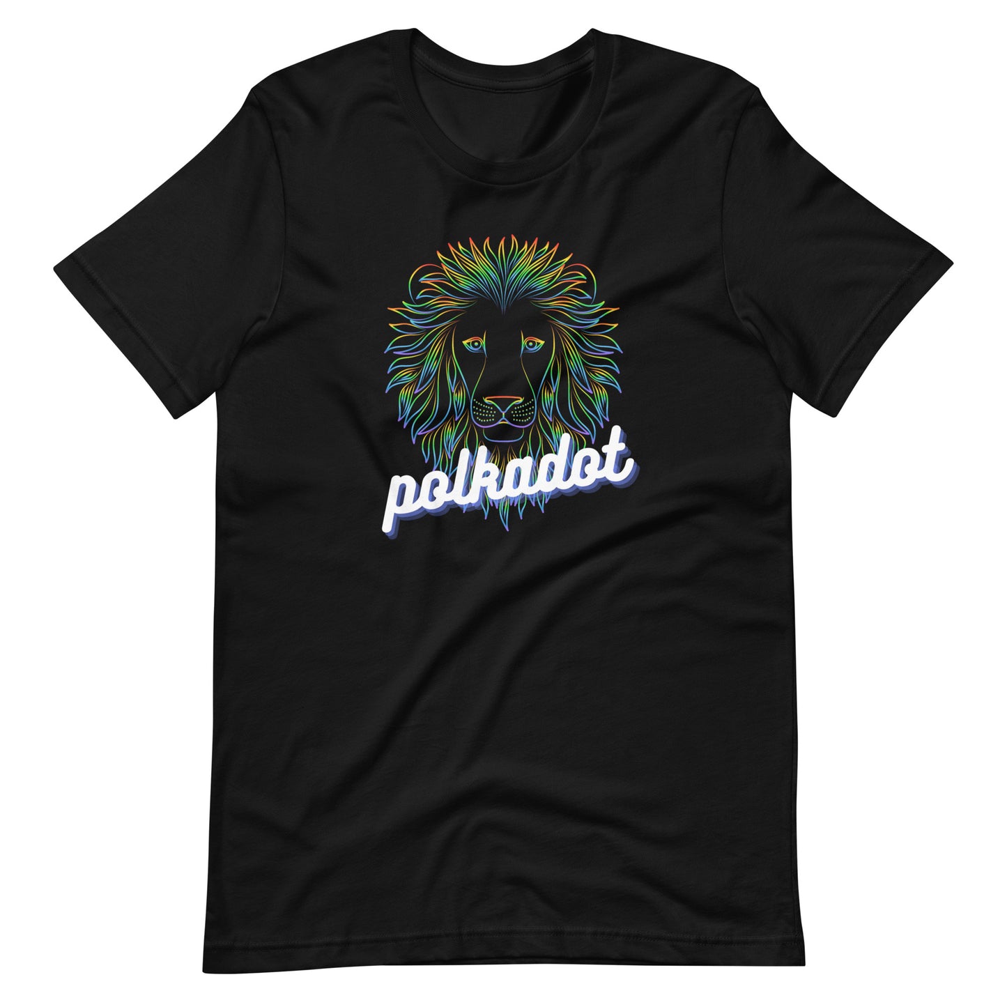 Polkadot Neon Lion Unisex t-shirt
