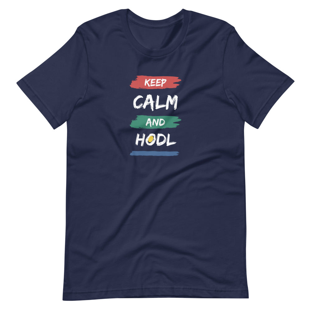 KEEP CALM AND HODL Short-sleeve unisex t-shirt