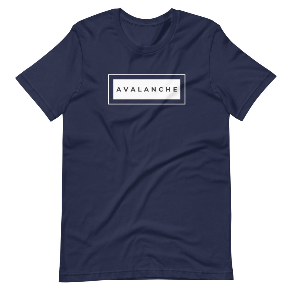 Avalanche square Short-sleeve unisex t-shirt