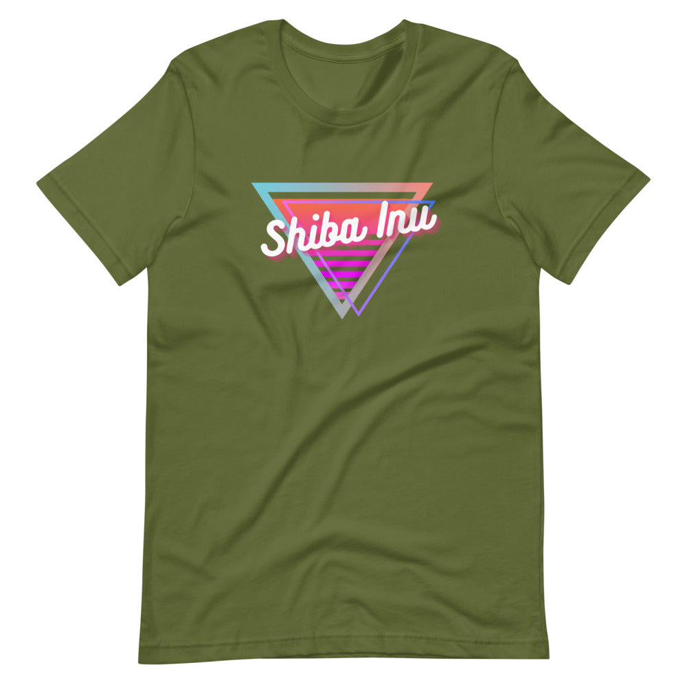 Neon Triangle (Shiba Inu) Short-sleeve unisex t-shirt