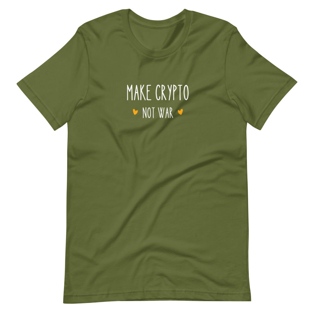 Make Crypto Not War Short-sleeve unisex t-shirt