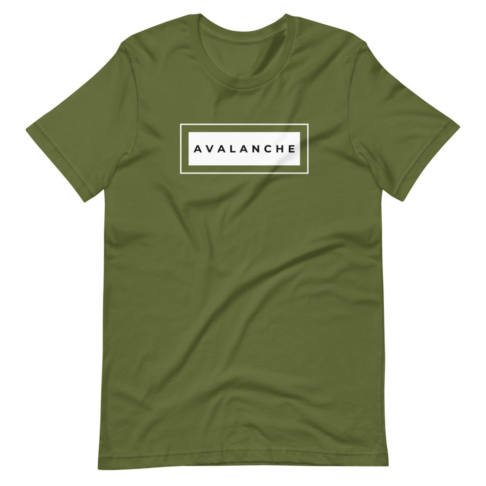 Avalanche square Short-sleeve unisex t-shirt