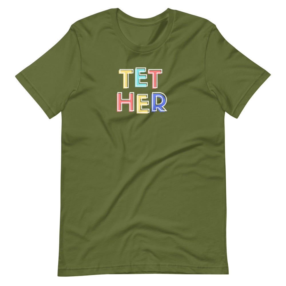Tether Colors Short-sleeve unisex t-shirt