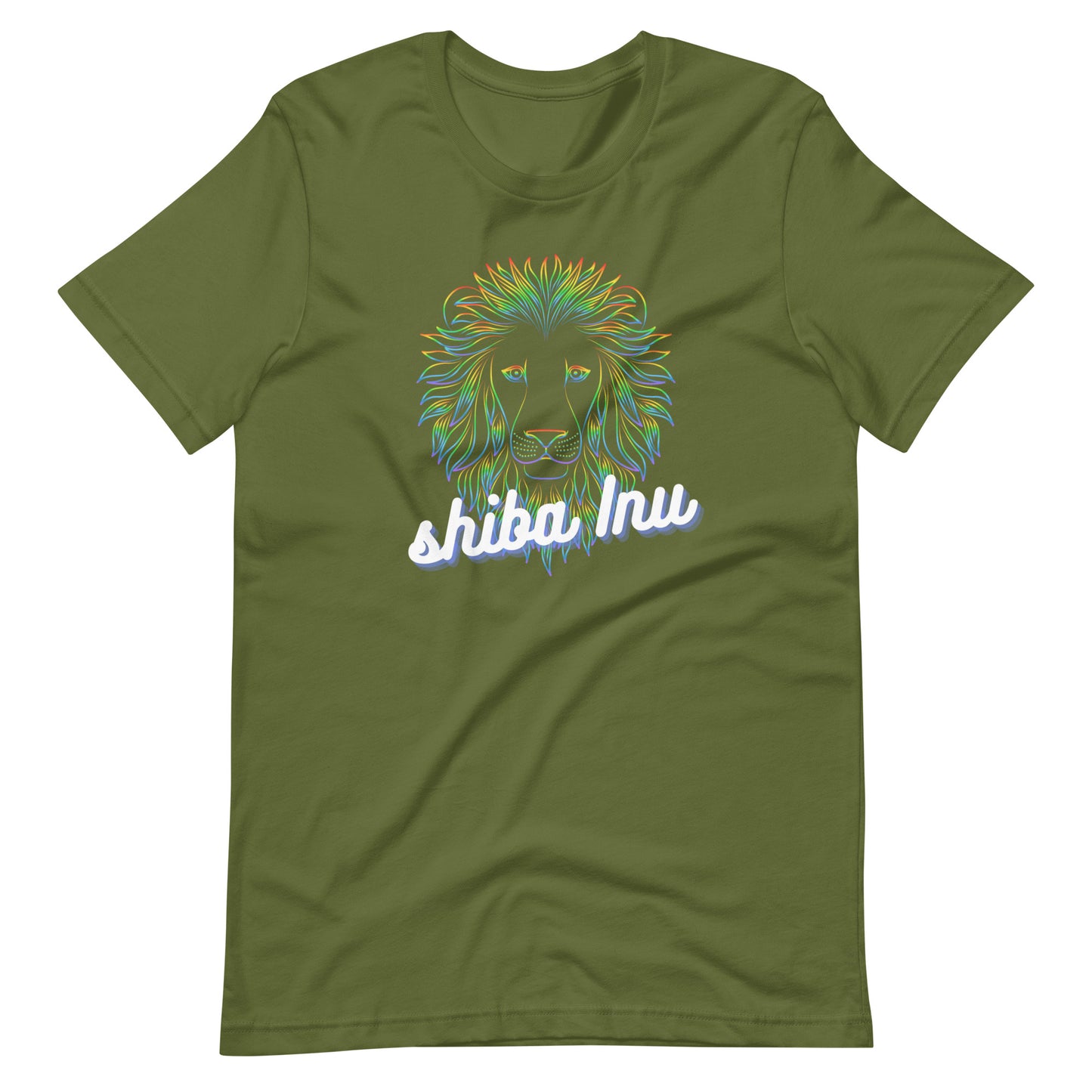 Shiba Inu Neon Lion Unisex t-shirt