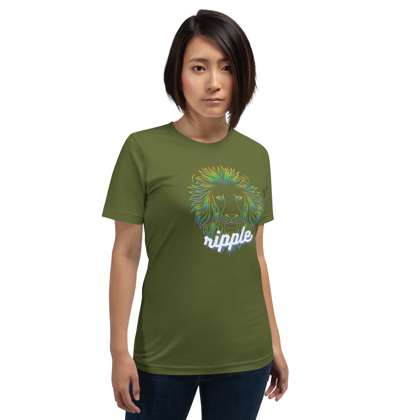Ripple Neon Lion Unisex t-shirt