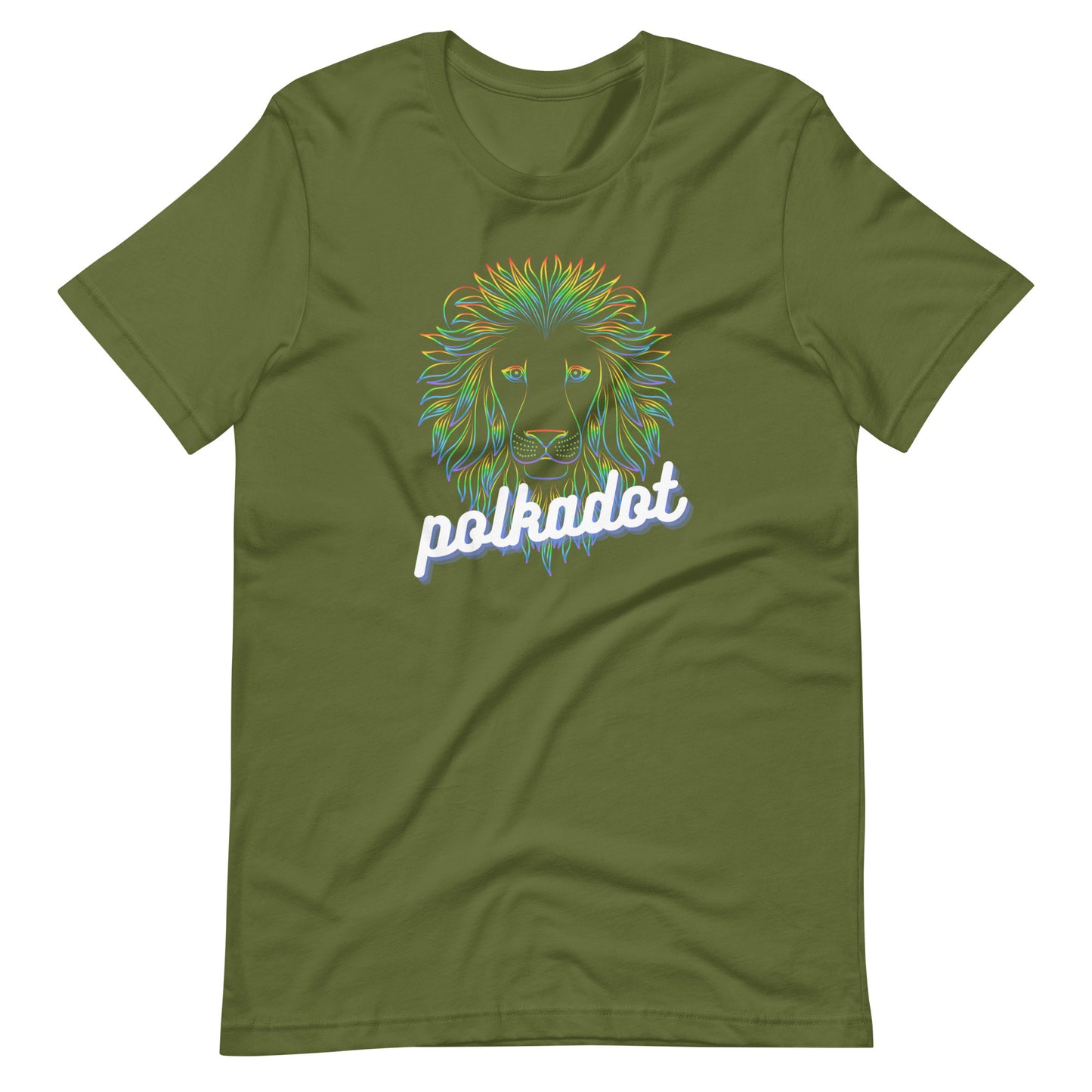 Polkadot Neon Lion Unisex t-shirt