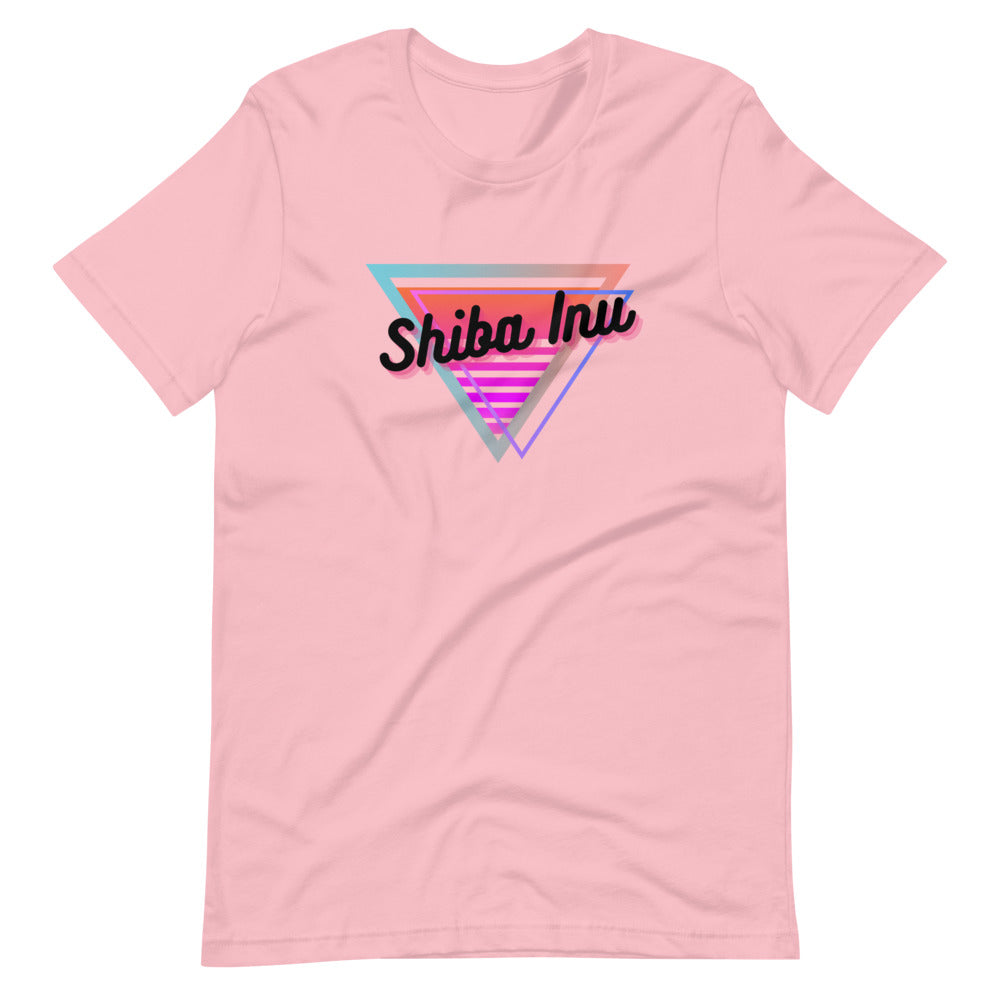 Neon Triangle (Shiba Inu) Short-sleeve unisex t-shirt