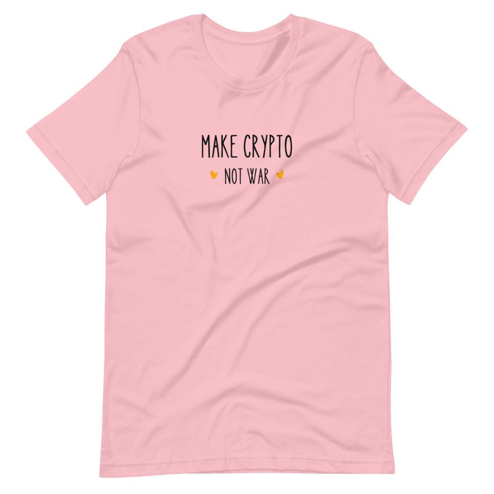 Make Crypto Not War Short-sleeve unisex t-shirt