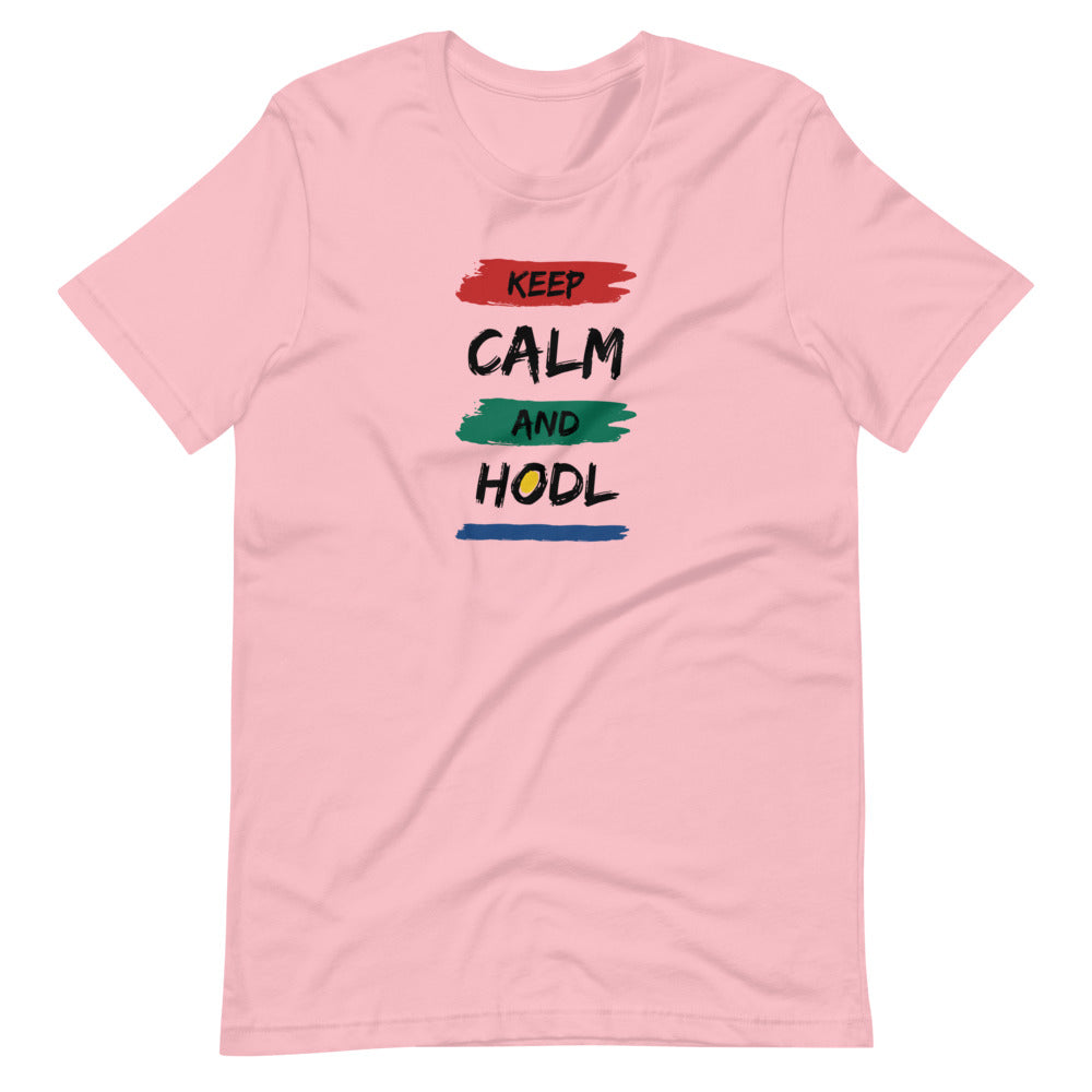 KEEP CALM AND HODL Short-sleeve unisex t-shirt