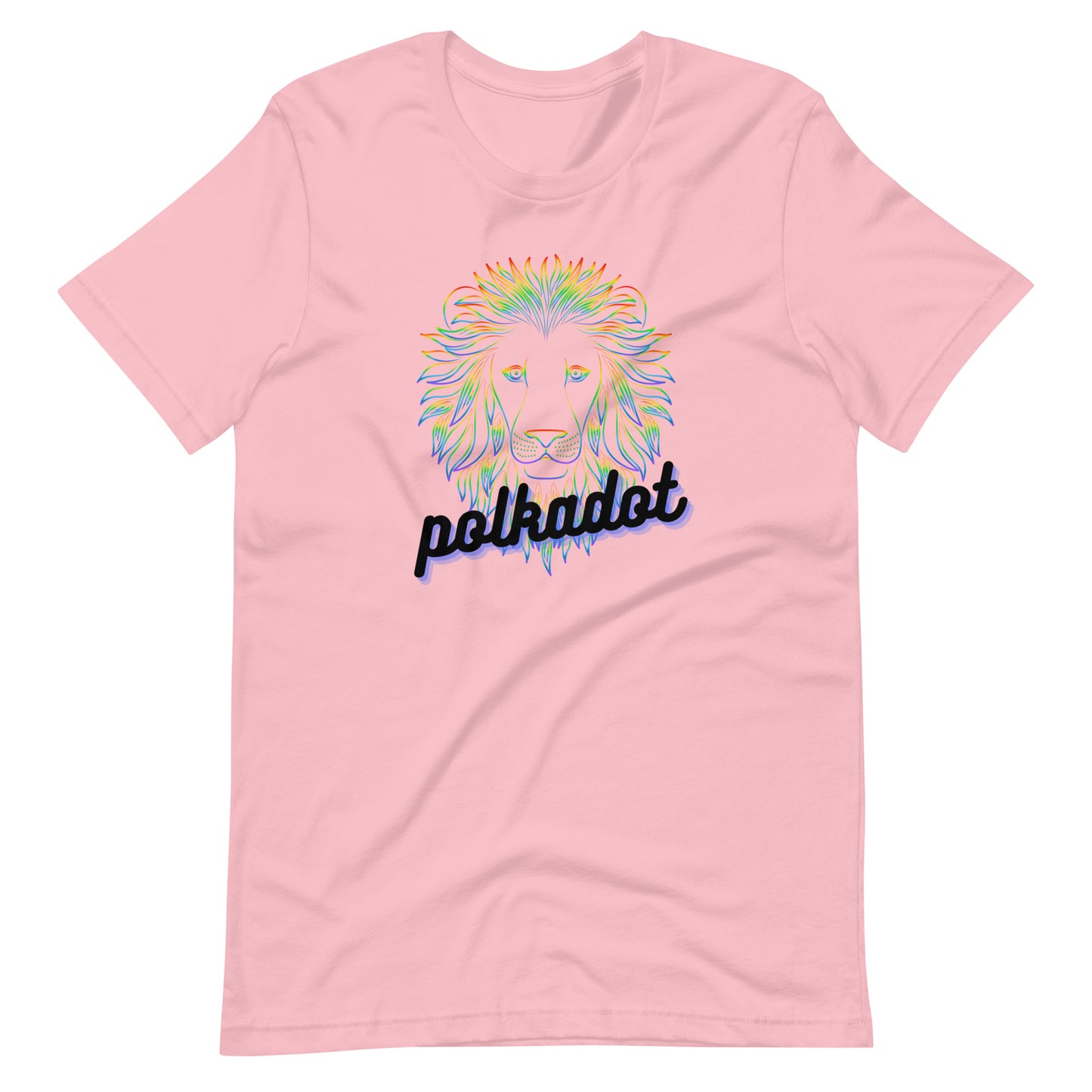 Polkadot Neon Lion Unisex t-shirt