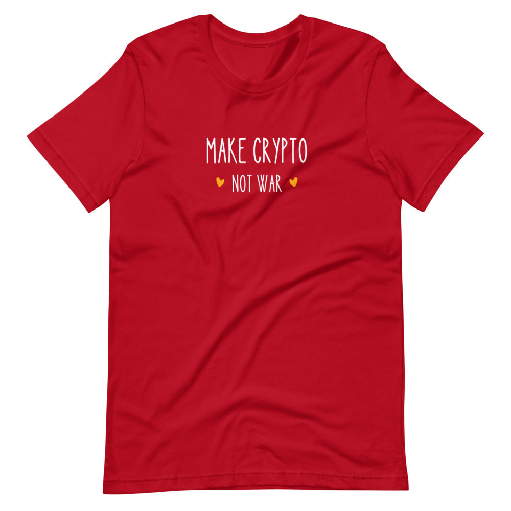 Make Crypto Not War Short-sleeve unisex t-shirt