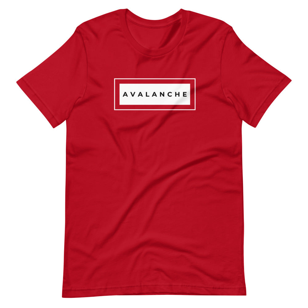Avalanche square Short-sleeve unisex t-shirt