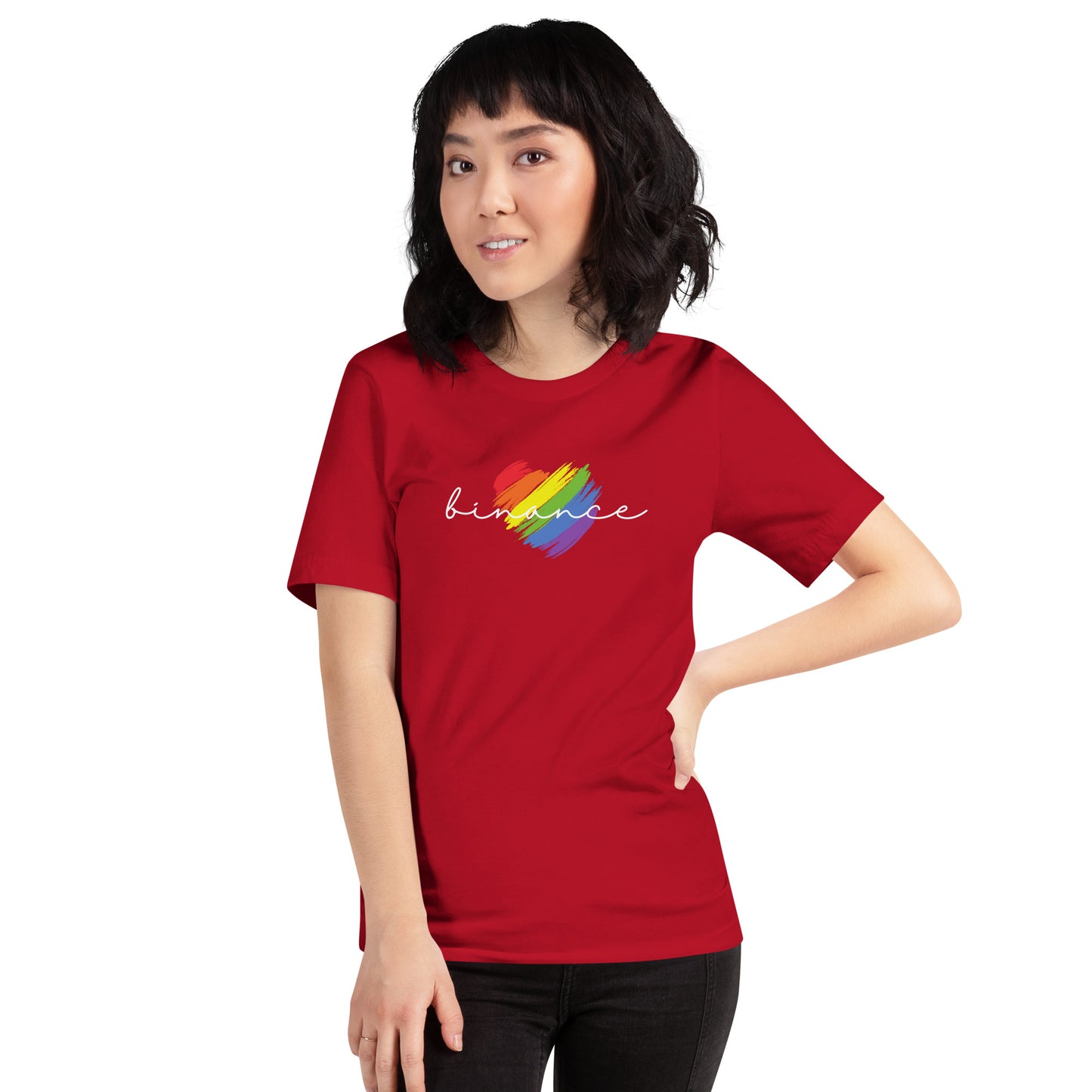 Binance Heart Unisex t-shirt
