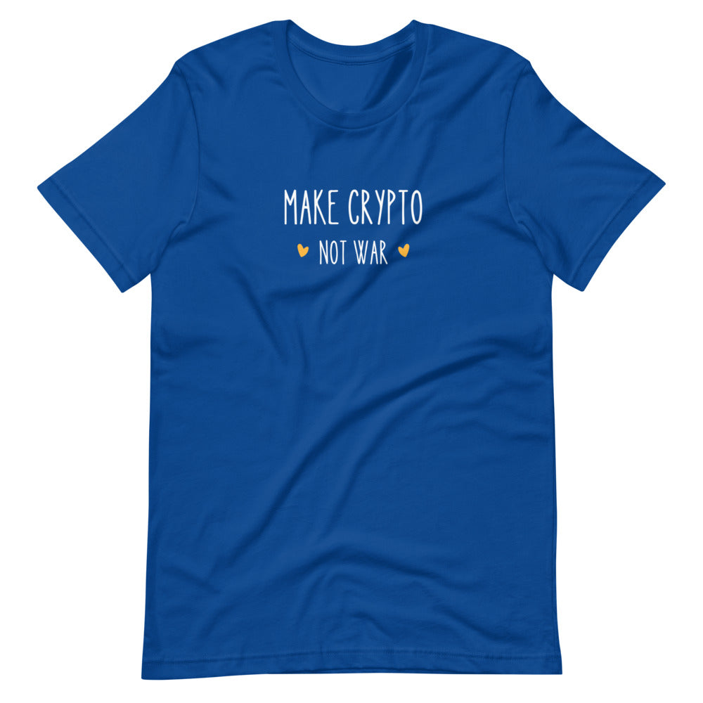 Make Crypto Not War Short-sleeve unisex t-shirt