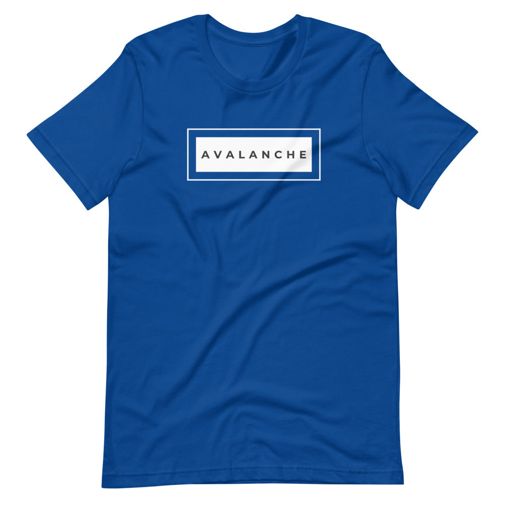 Avalanche square Short-sleeve unisex t-shirt