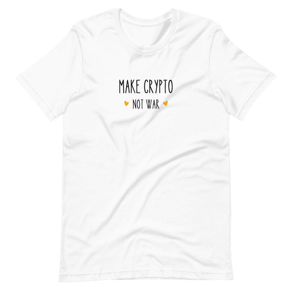 Make Crypto Not War Short-sleeve unisex t-shirt