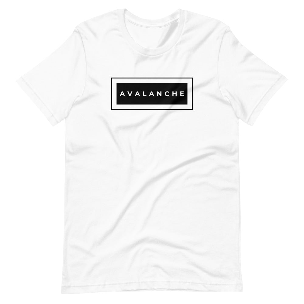 Avalanche square Short-sleeve unisex t-shirt