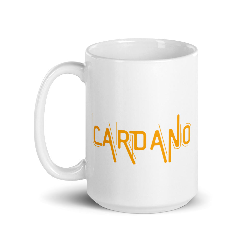 Cardano Electrifying White glossy mug