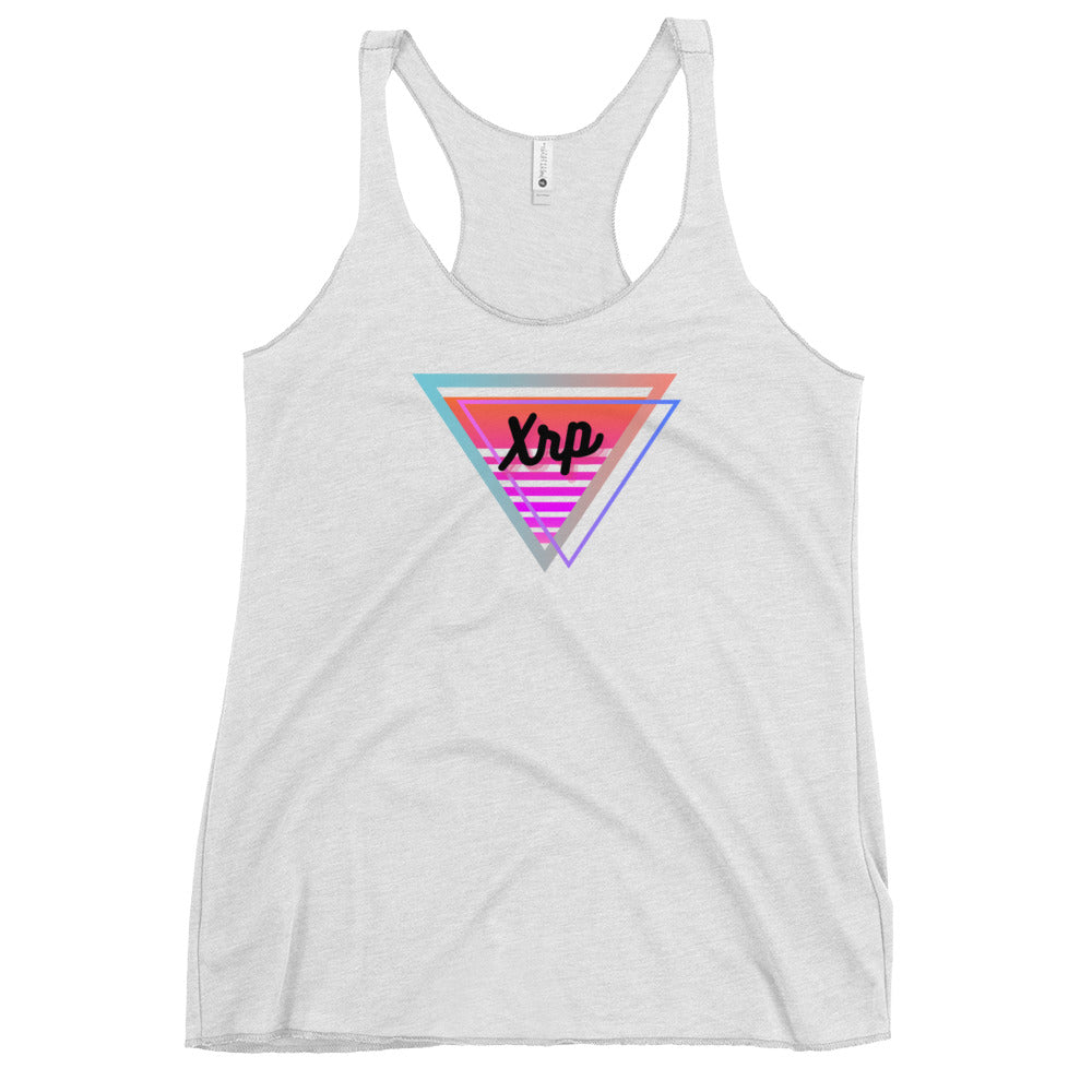 XRP Neon Triangle Women's Racerback Tank