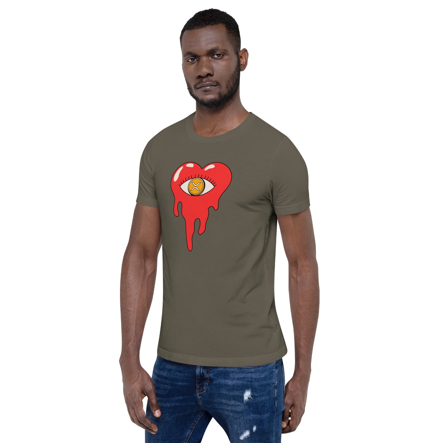 XRP Bleeding Heart Unisex t-shirt