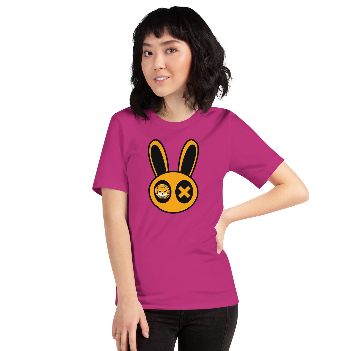 Shiba Inu Rabbit Unisex t-shirt