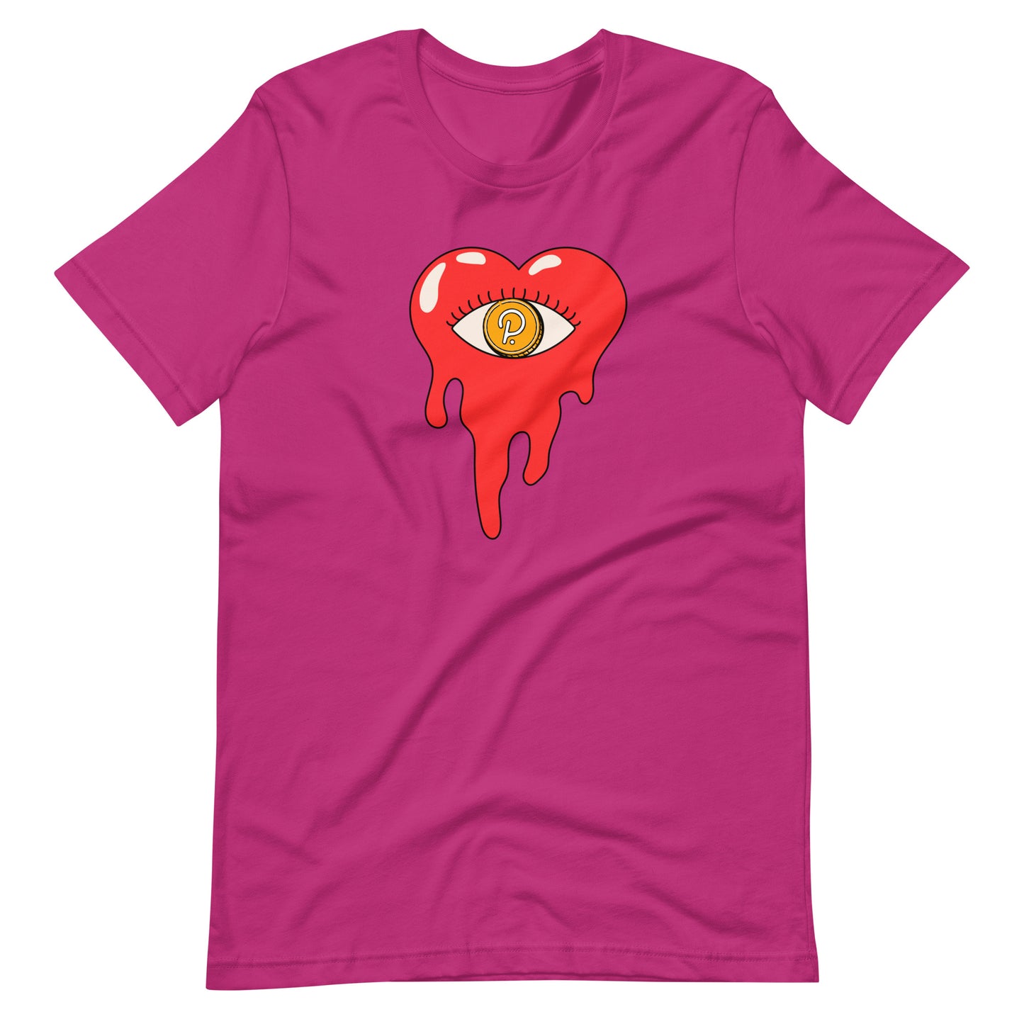 Polkadot Bleeding Heart Unisex t-shirt