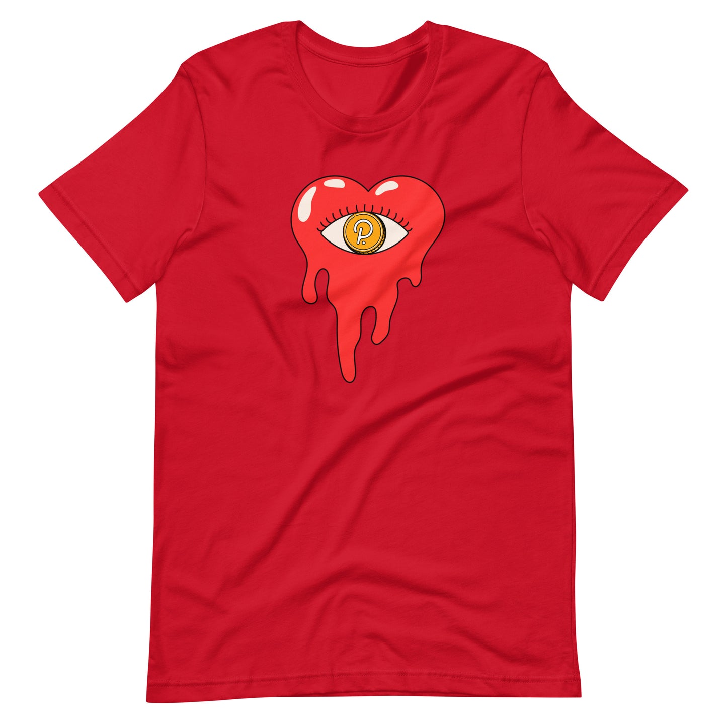 Polkadot Bleeding Heart Unisex t-shirt