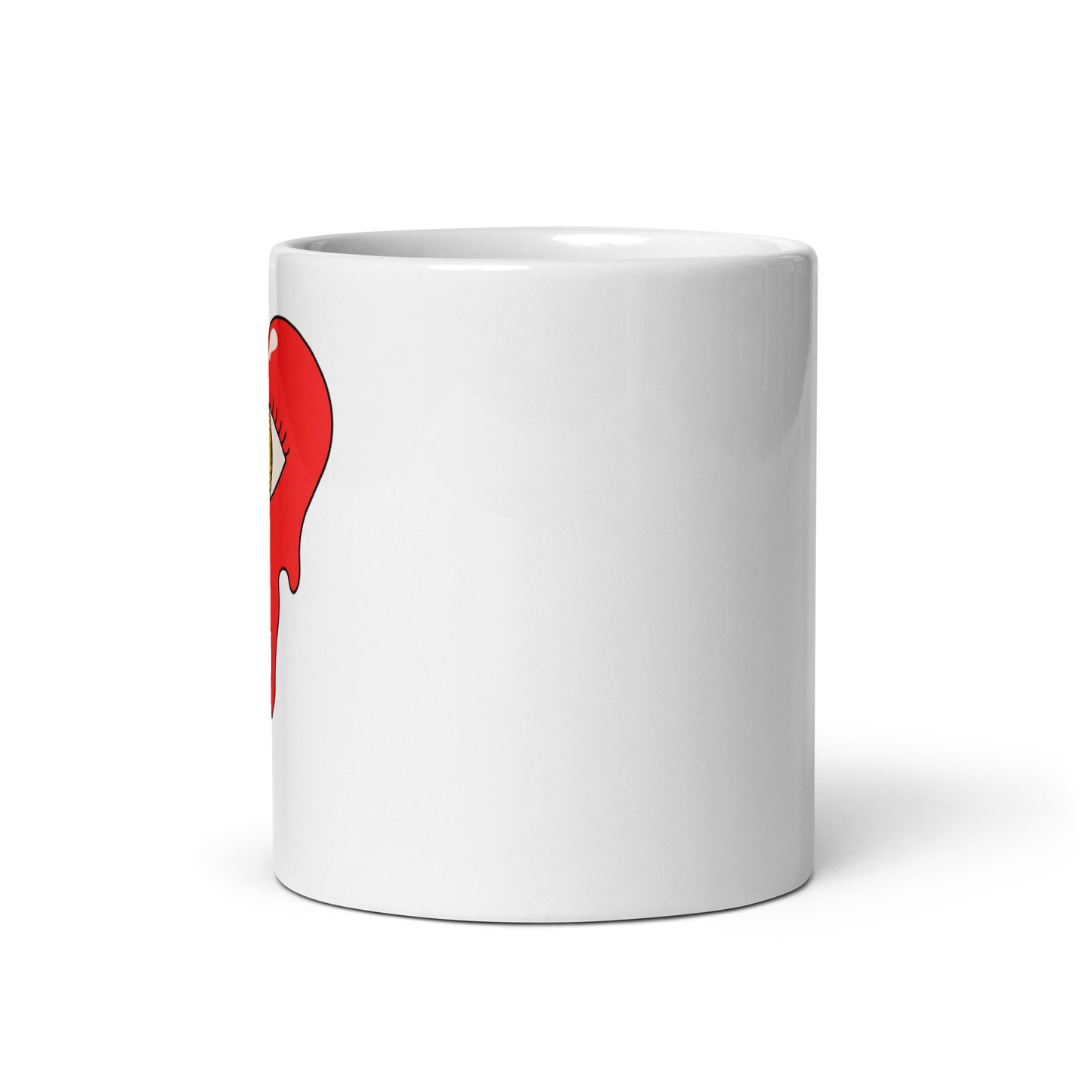 XRP Bleeding Heart White glossy mug