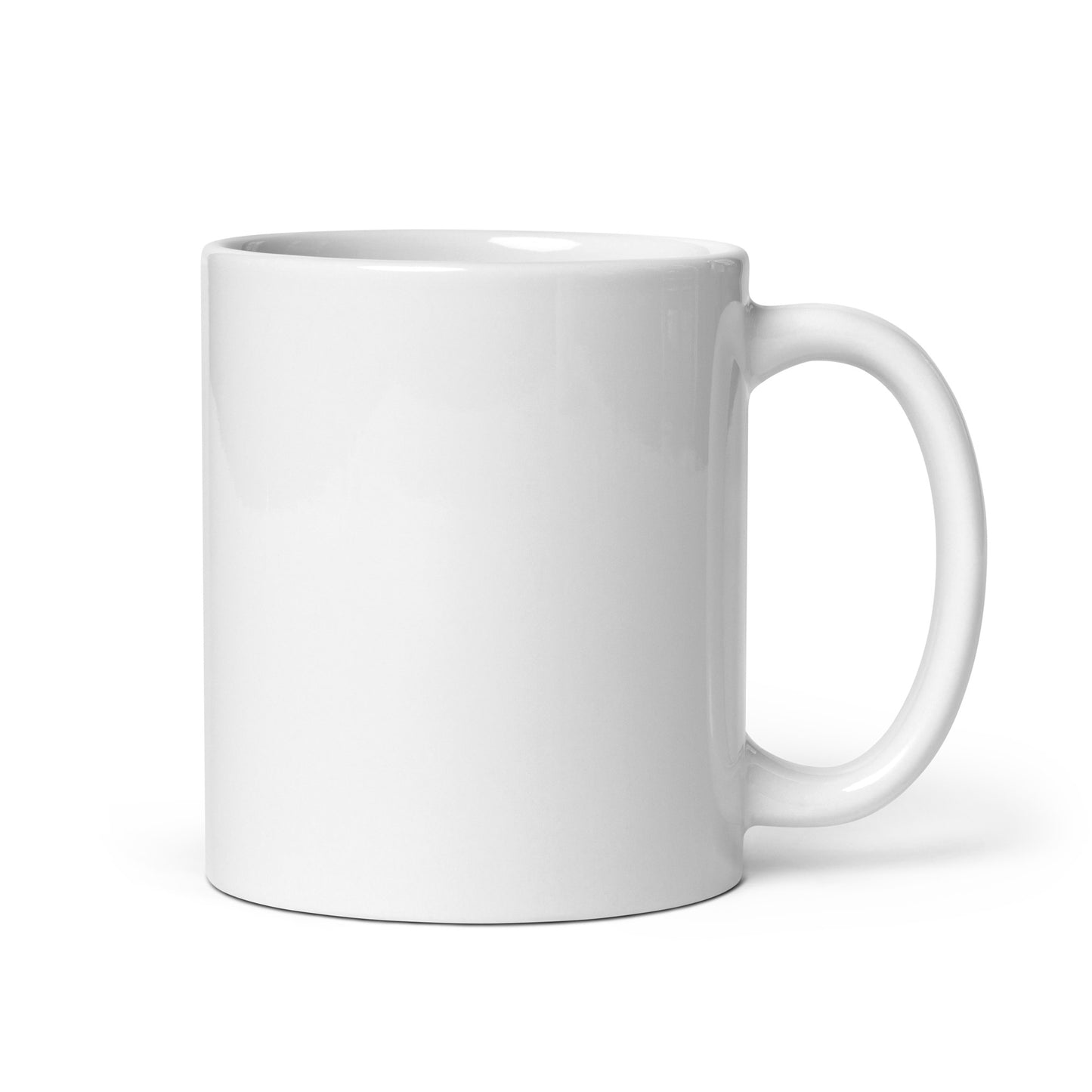XRP Bleeding Heart White glossy mug