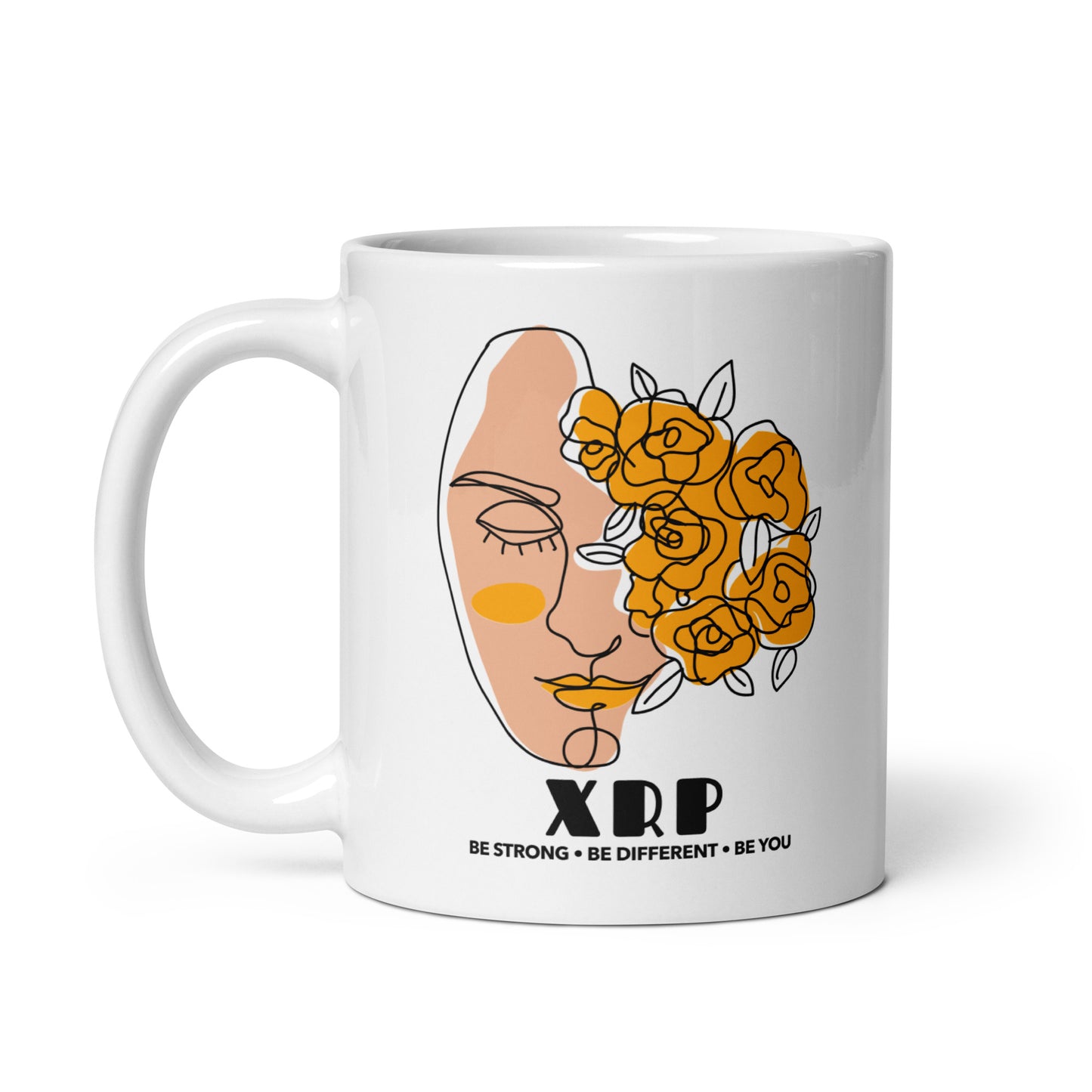 XRP We Are Beautiful White glossy mug
