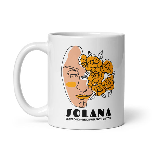Solana We Are Beautiful White glossy mug