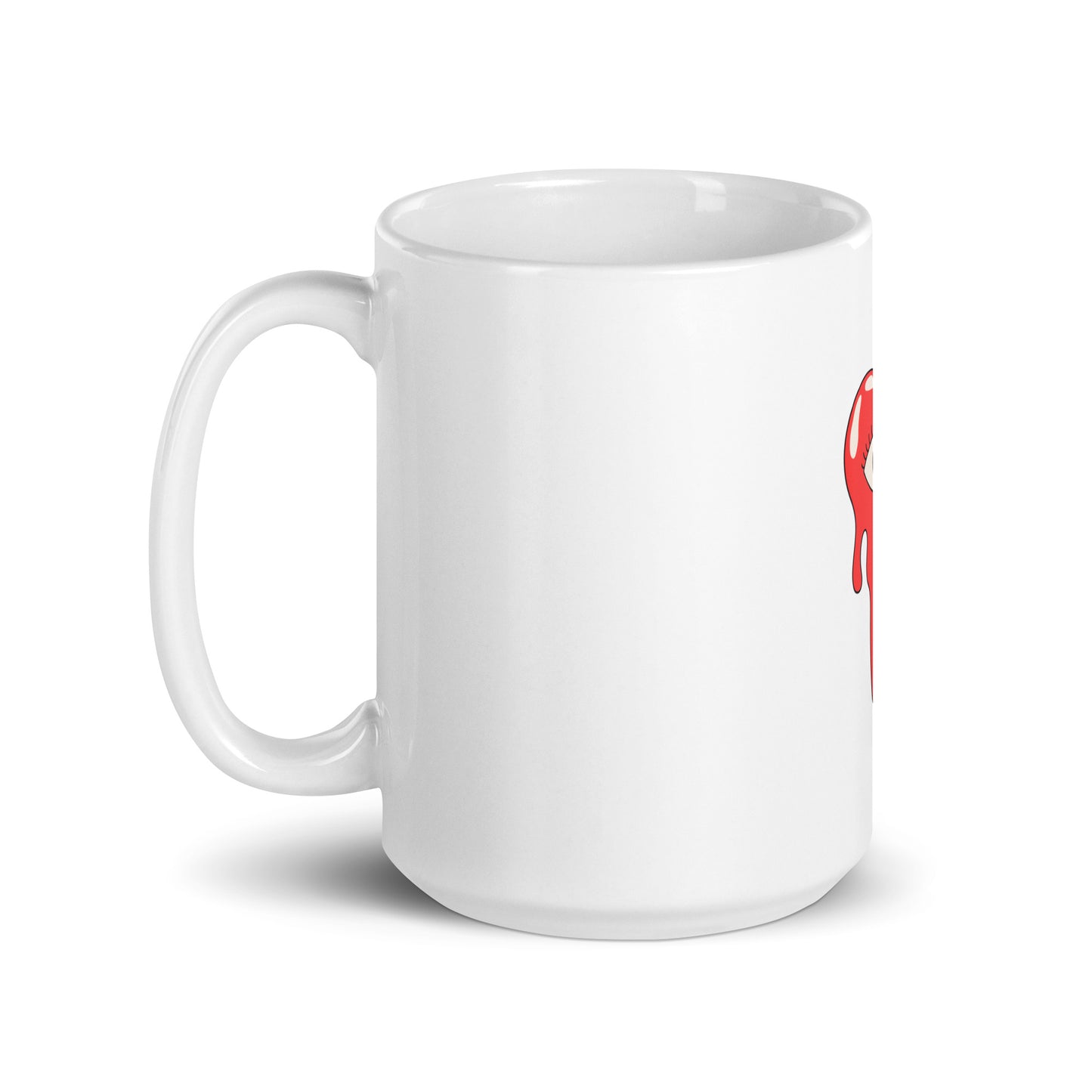 XRP Bleeding Heart White glossy mug