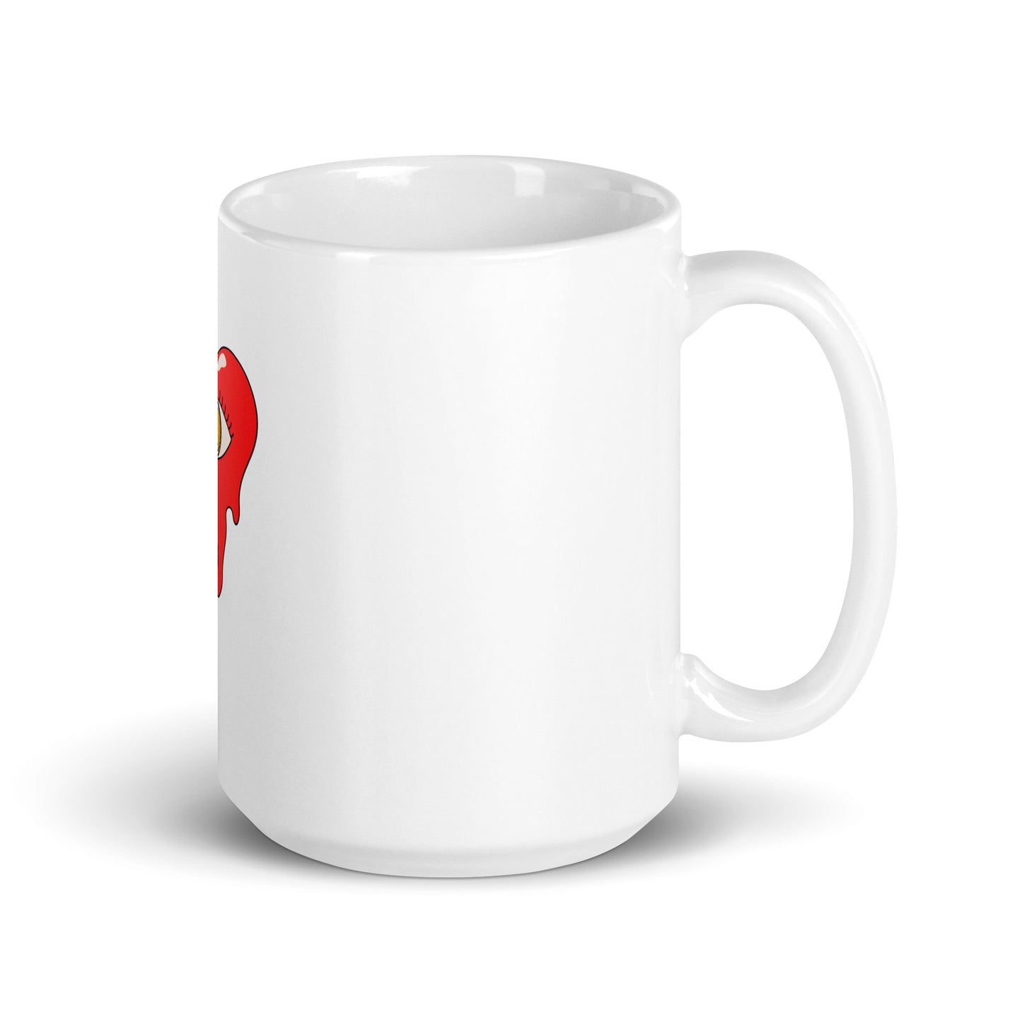 XRP Bleeding Heart White glossy mug