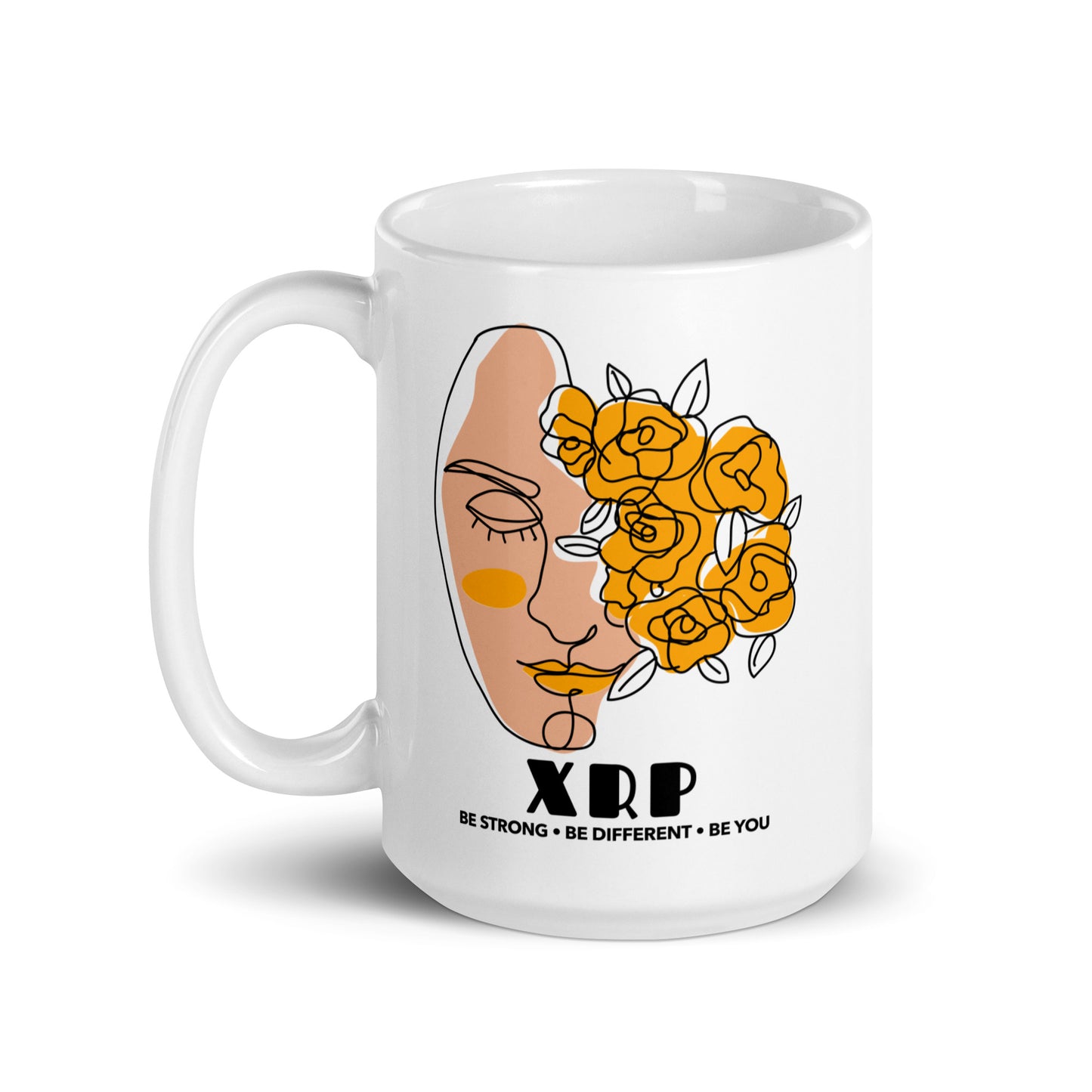 XRP We Are Beautiful White glossy mug