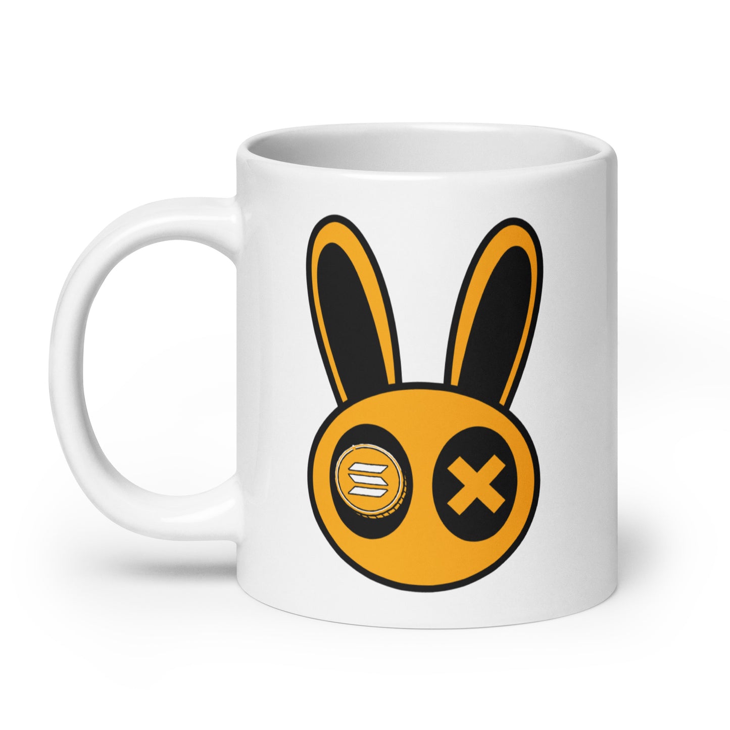 Solana Rabbit White glossy mug