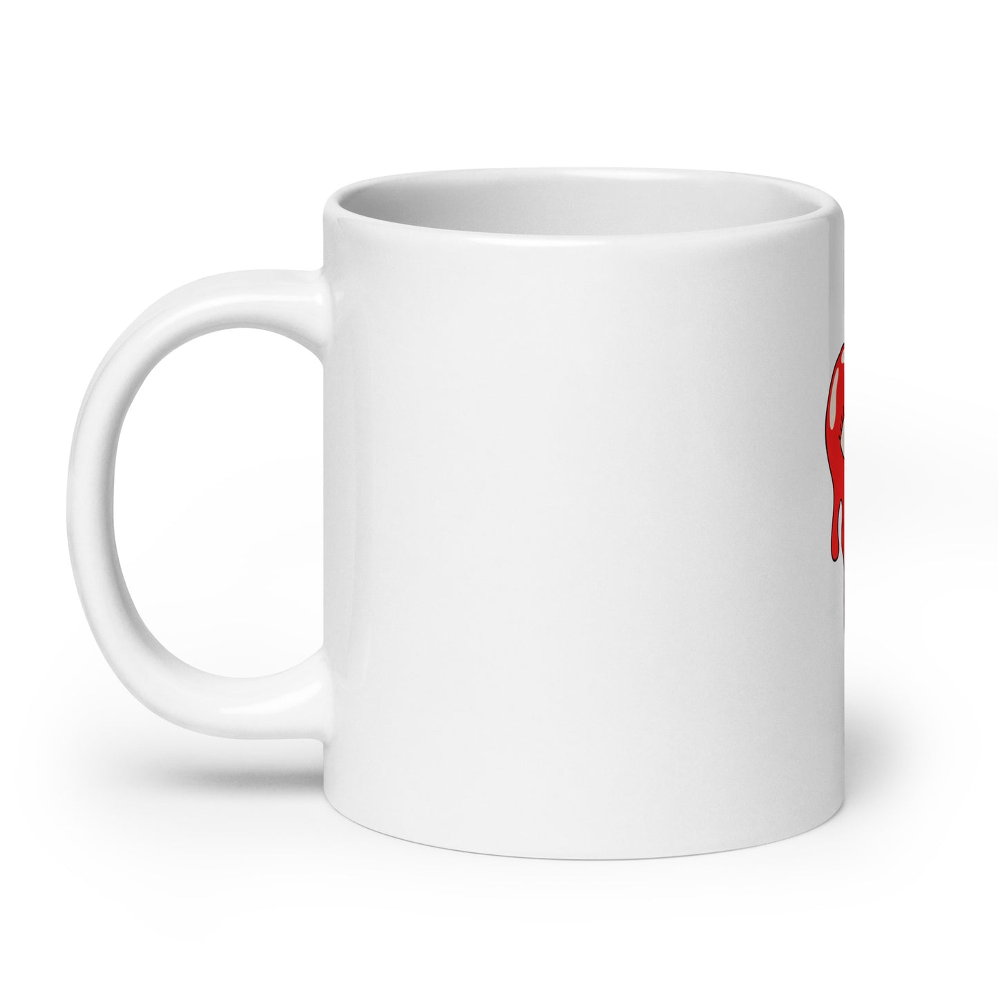 XRP Bleeding Heart White glossy mug