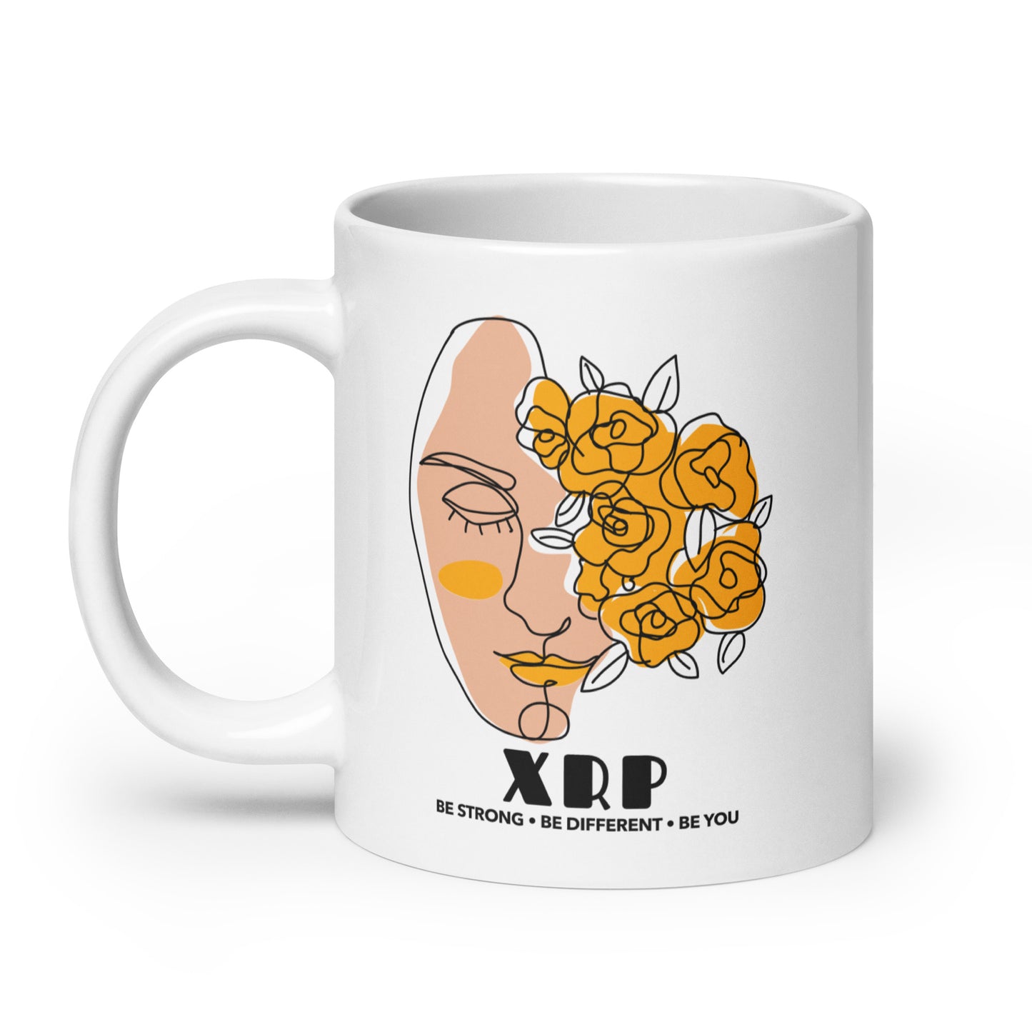 XRP We Are Beautiful White glossy mug