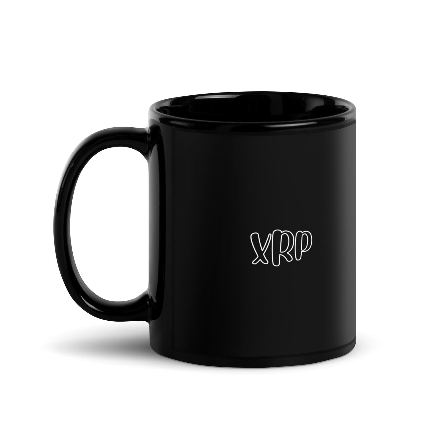 XRP Clear Black Glossy Mug